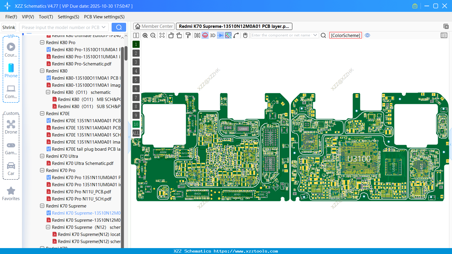 Xiaomi Redmi K70 Supreme-13510N12M0A01 PCB Layer